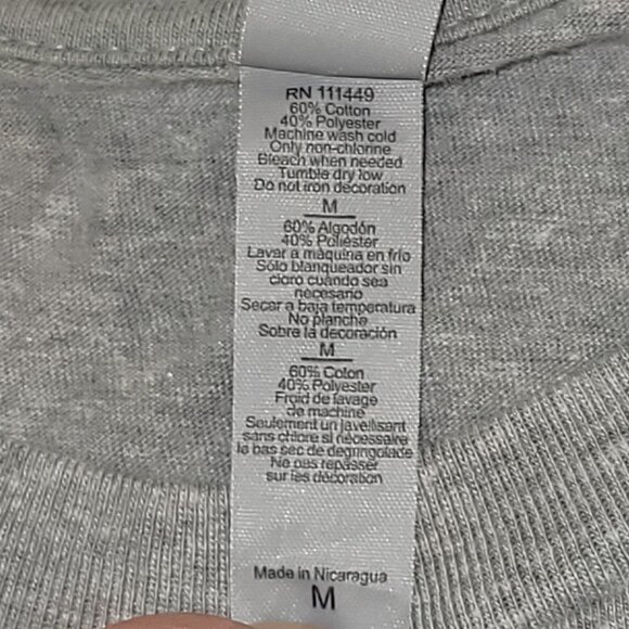 513. Next Level Short Sleeve T-Shit Gray Sz M - Picture 7 of 7